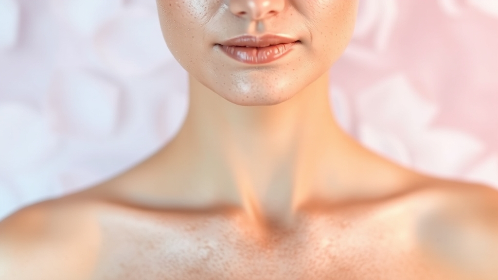 데콜테 관리의 중요성 (watercolor 스타일)