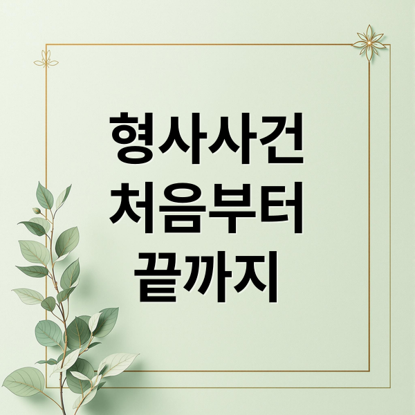 형사사건
처음부터
끝까지 (형사 사건 절차 변호사 선임)