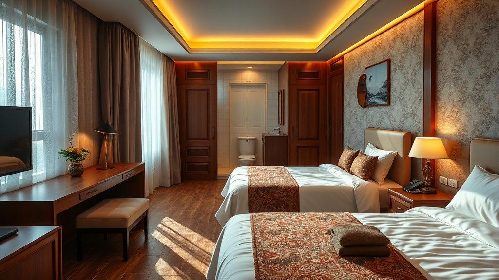 객실 정보 및 편의시설 (realistic 스타일)