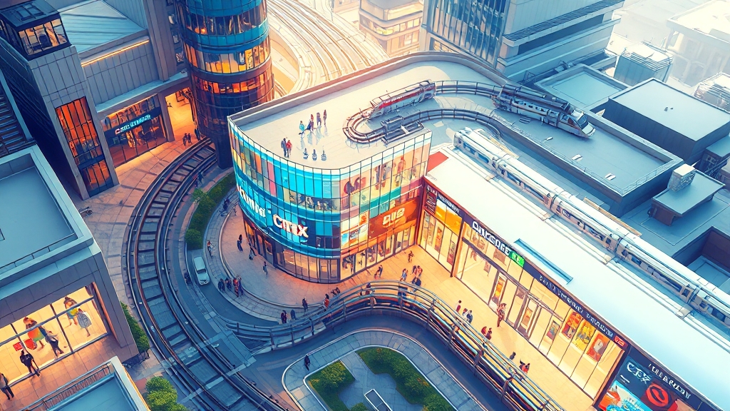 재개발 사업 기대 효과 및 미래 가치 (illustration 스타일)