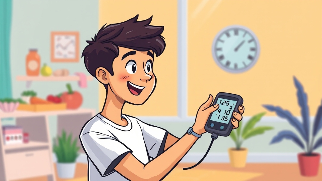 고혈압 관리의 중요성 (cartoon 스타일)