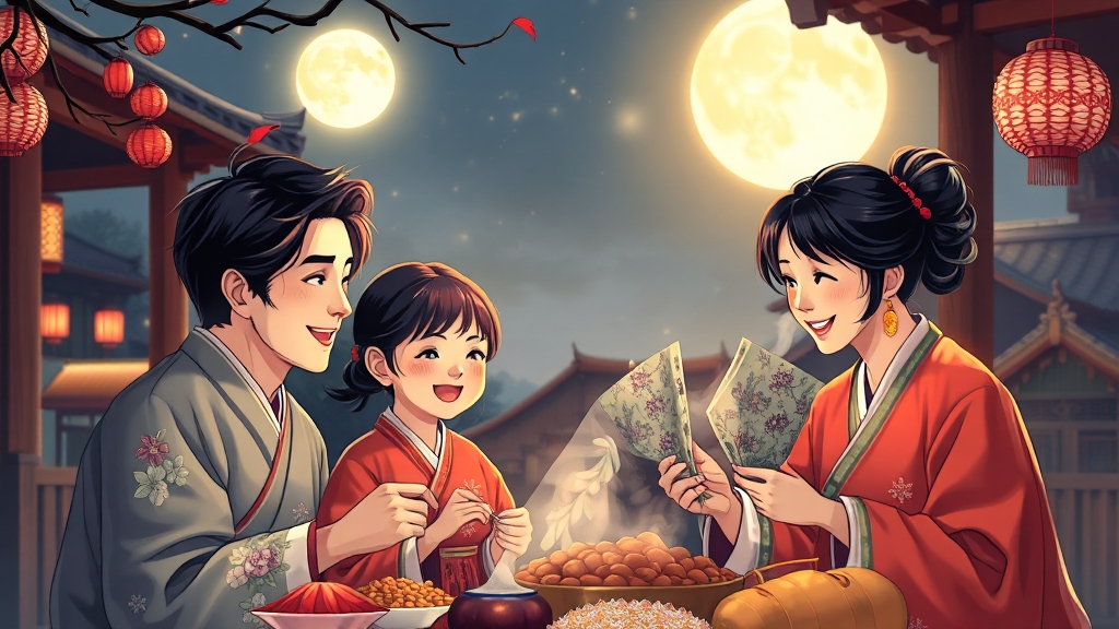 추석 인사 이미지 활용 (realistic 스타일)