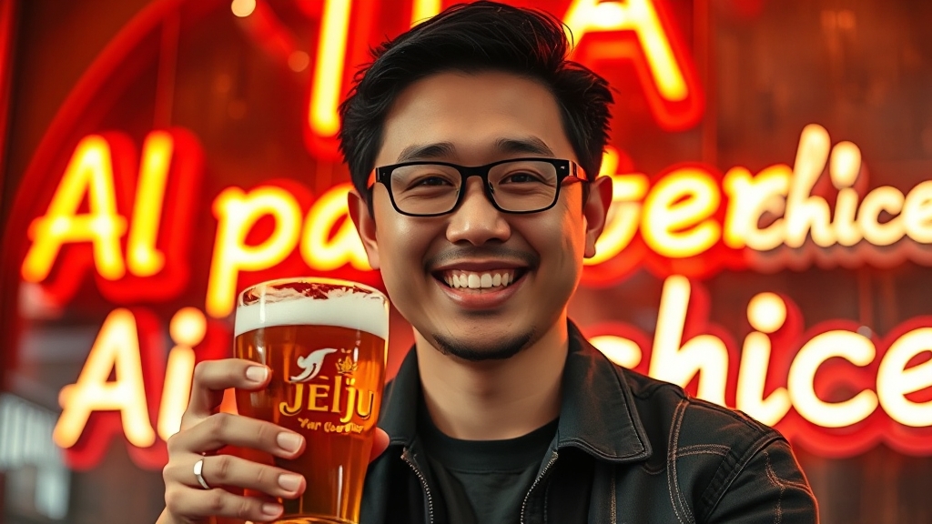 제주맥주 화제 활용 전략 (realistic 스타일)