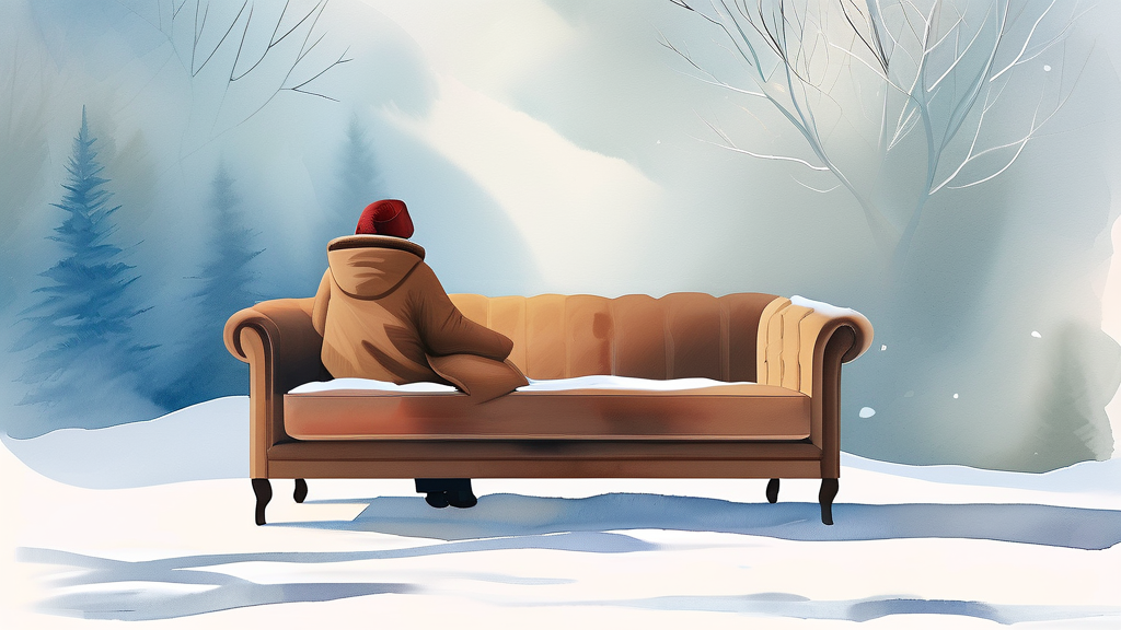 돌쇼파의 핵심 기능: 온열 기능 제대로 활용하기 (watercolor 스타일)