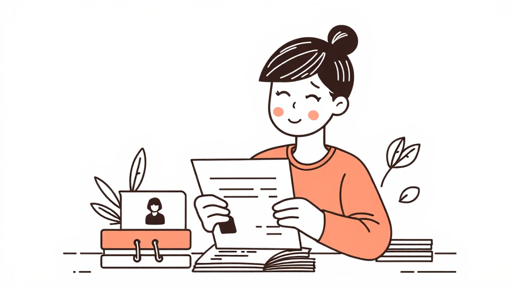 필수 서류 완벽 준비: 1차 실업인정 신청 가이드 (illustration 스타일)