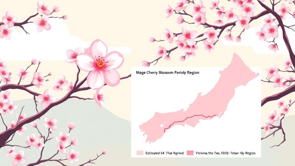 지역별 벚꽃 개화 예상 시기 (illustration 스타일)