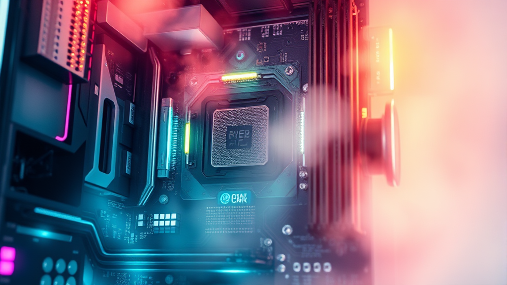 메인보드 선택: 호환성, 확장성 (watercolor 스타일)