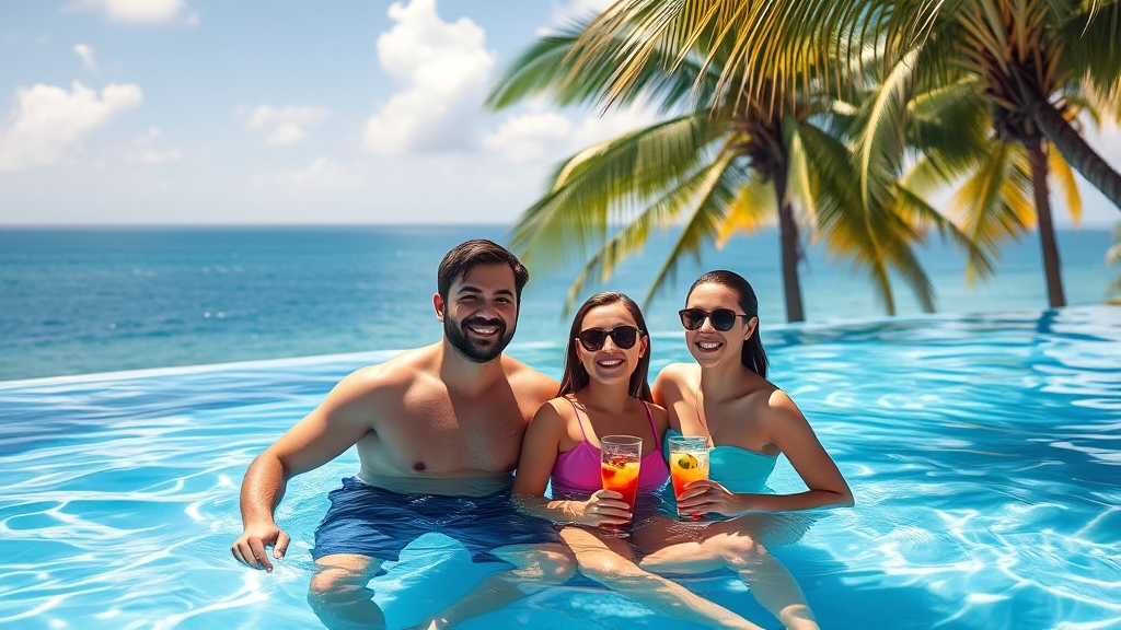 수영장 & 부대시설 분석 (realistic 스타일)