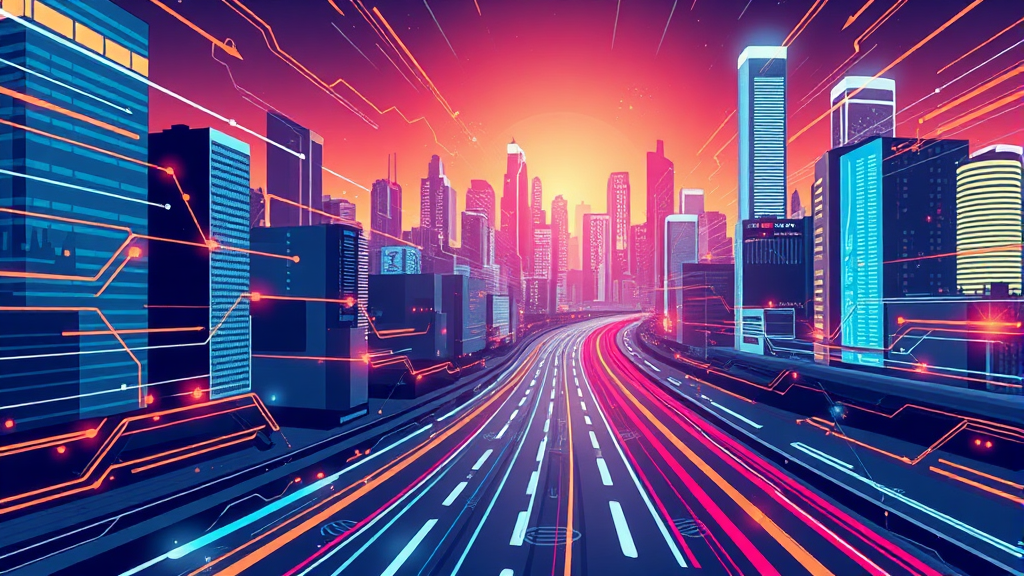 AI 연산 혁신 및 성능 개선 효과 (illustration 스타일)