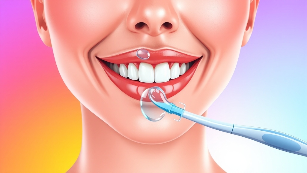 교정전용 잇몸약, 올바른 사용법 (illustration 스타일)