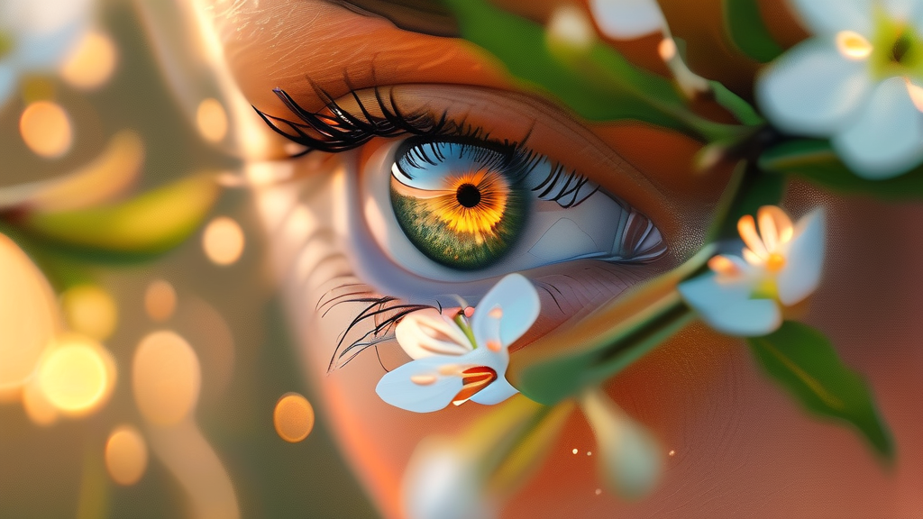 안구건조증, 이렇게 치료하세요! (realistic 스타일)