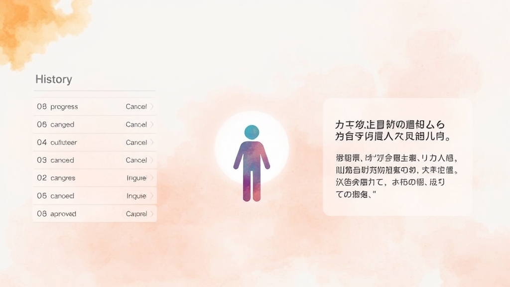 신청 내역 확인 및 취소 방법 (watercolor 스타일)