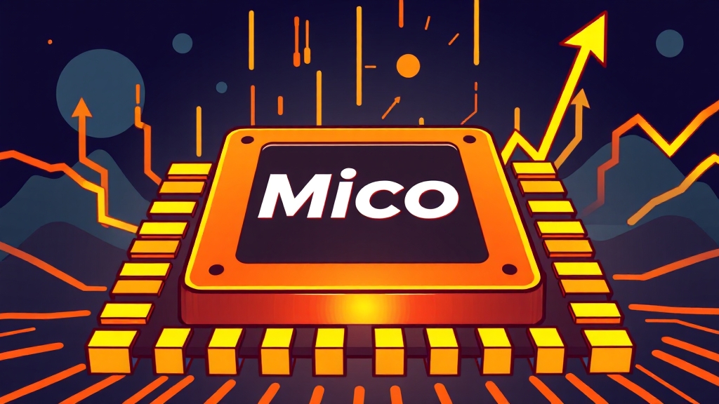 미코 주가에 영향을 미치는 요인 분석 (cartoon 스타일)