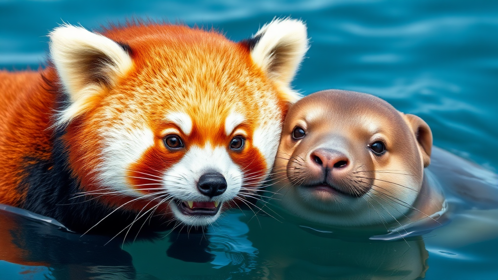 멸종 위기 동물, 함께 지켜요! (realistic 스타일)