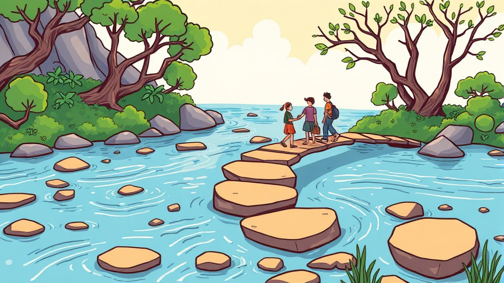 징검다리론, 자격 조건은? (cartoon 스타일)