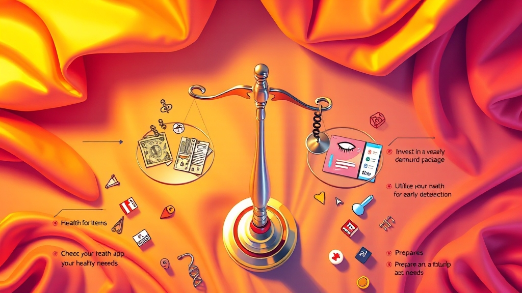 건강검진 비용 절약 꿀팁 (illustration 스타일)