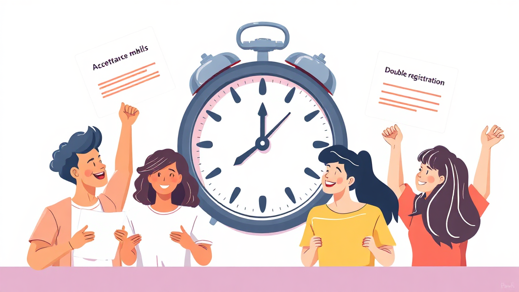 정시 합격 후, 등록 절차는? (illustration 스타일)