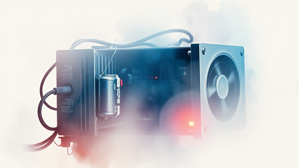 중고 파워 서플라이 (watercolor 스타일)