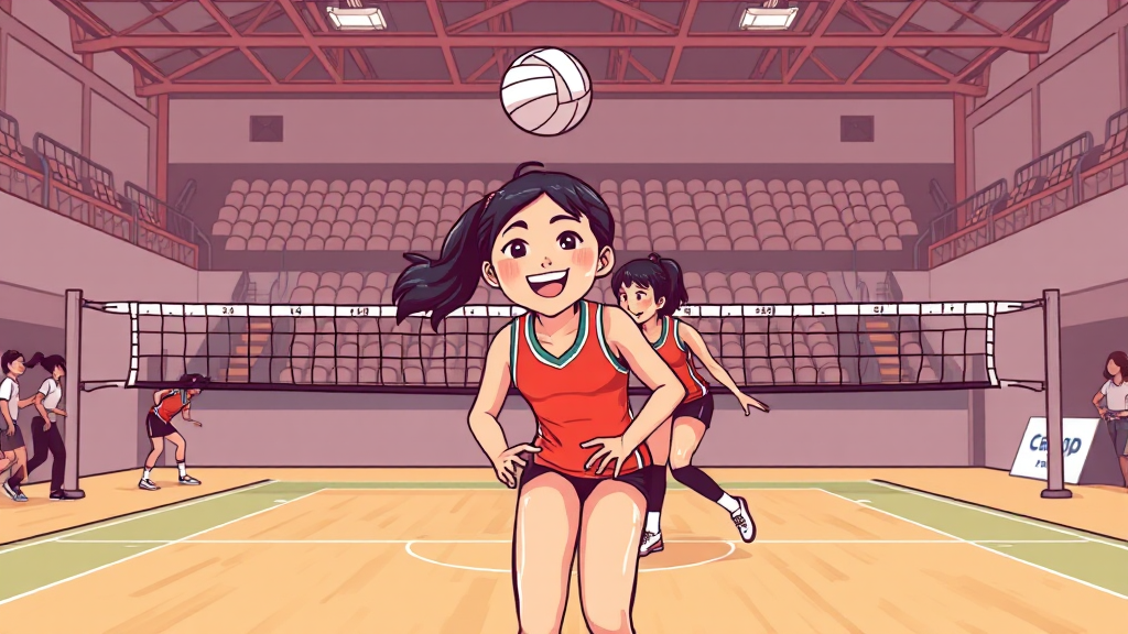 김연경 선수와의 호흡 (cartoon 스타일)