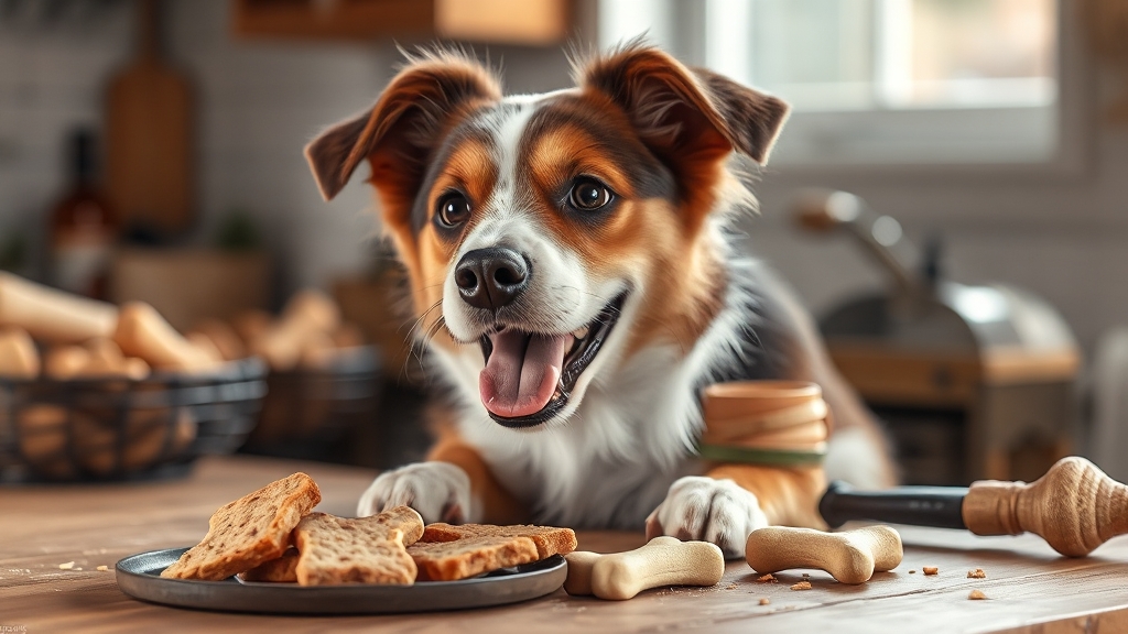 수제 강아지 간식 만들기 (realistic 스타일)