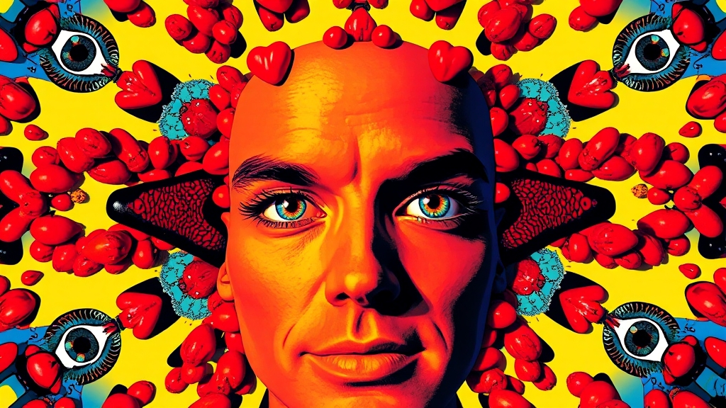 구기자와 함께 알아두면 좋은 건강 정보 (popart 스타일)