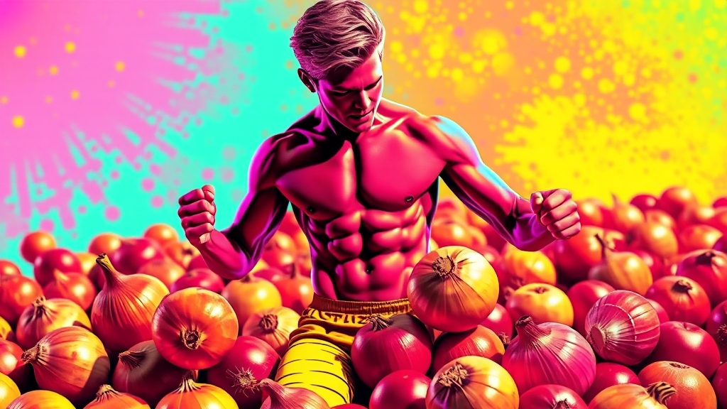 면역력 강화, 필수! (popart 스타일)