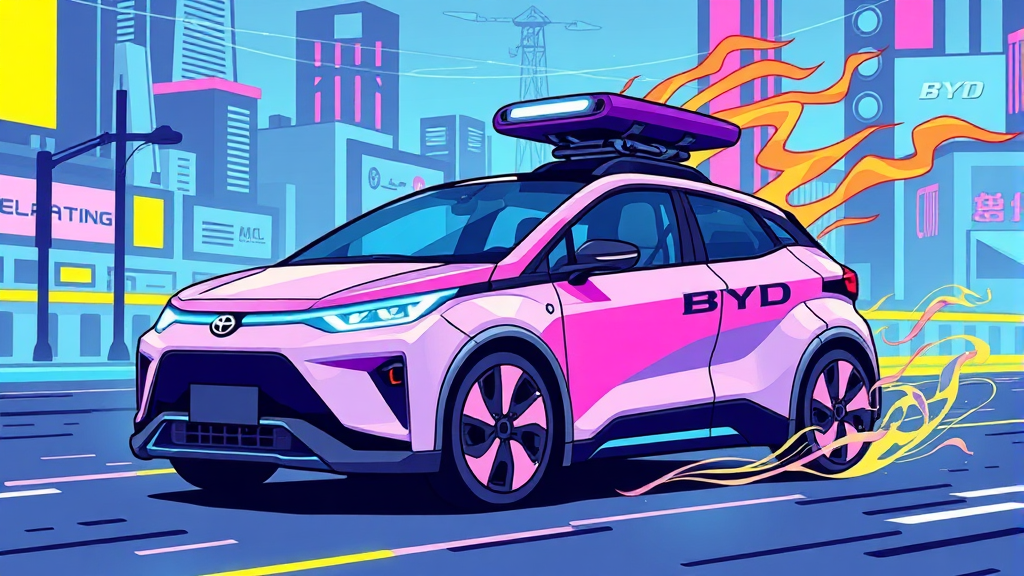 BYD 전기차만의 강점과 블레이드 배터리 장점을 설명한 일러스트