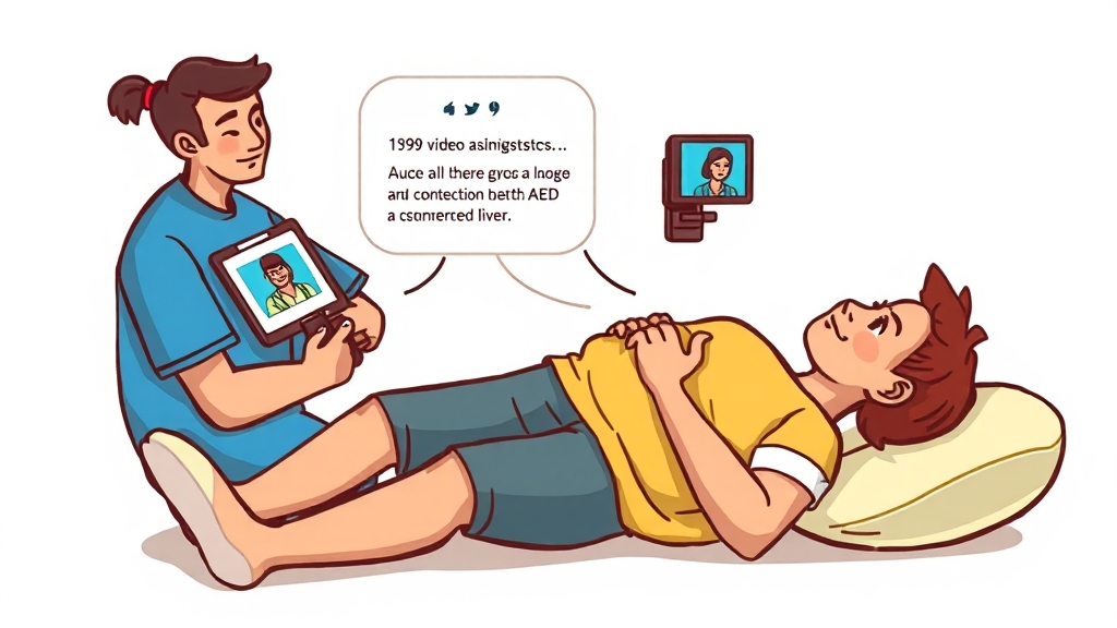 119 신고 및 영상통화 활용법 (cartoon 스타일)