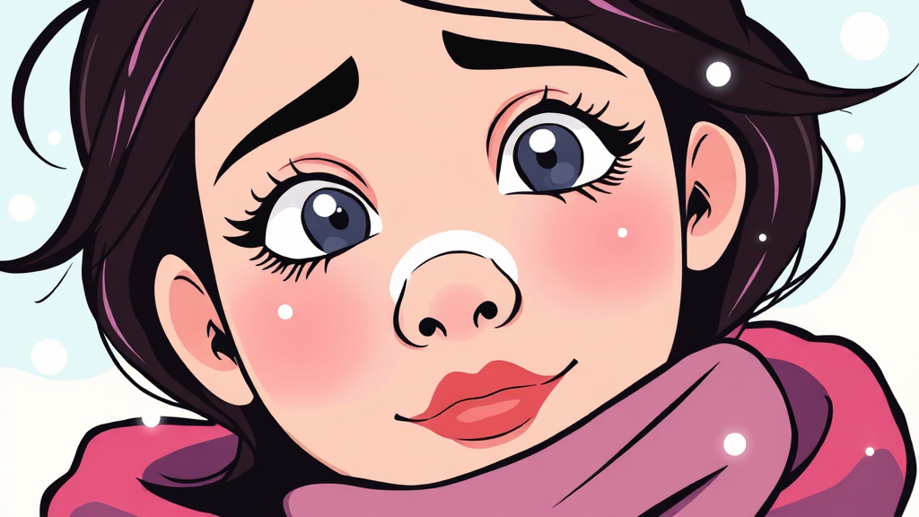 혈관운동성 비염의 증상 (cartoon 스타일)