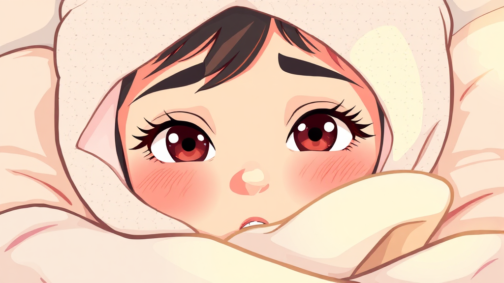 온열 찜질 및 눈 마사지 방법 (illustration 스타일)