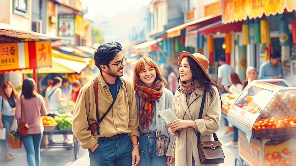 성공적인 온라인 진출 전략 (watercolor 스타일) (재시도)