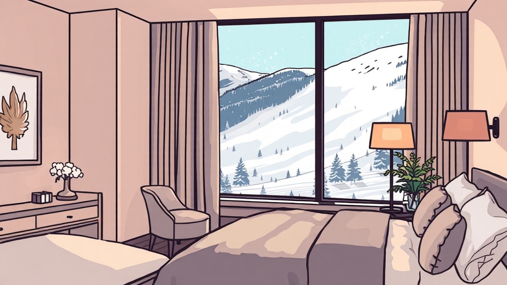 객실 종류 및 특징 (illustration 스타일)