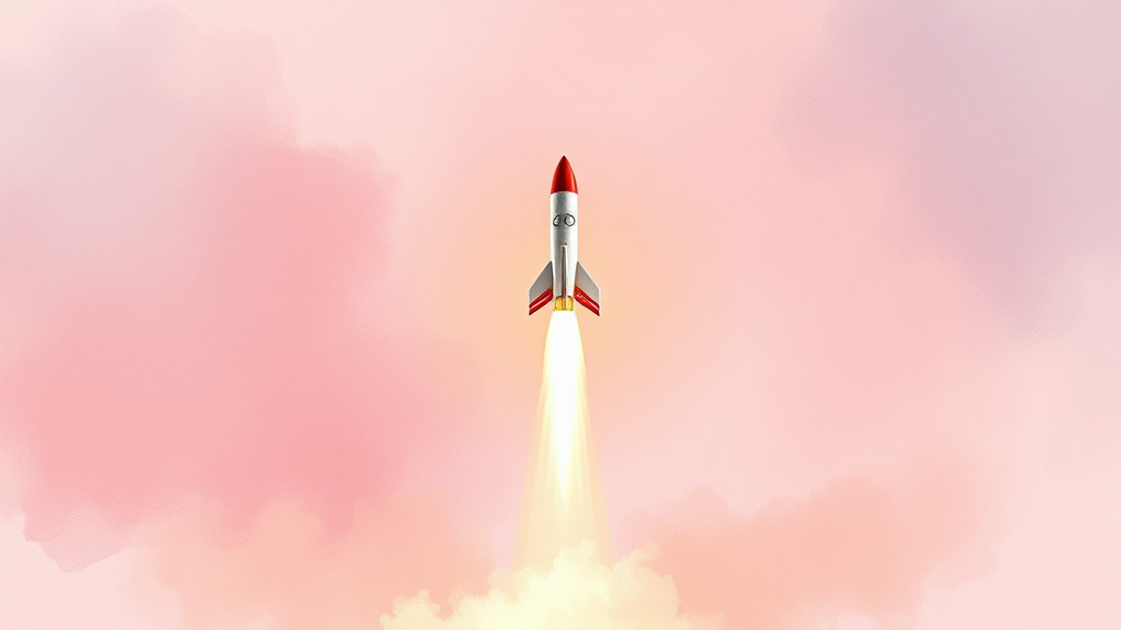 향후 발사 계획은? (watercolor 스타일)