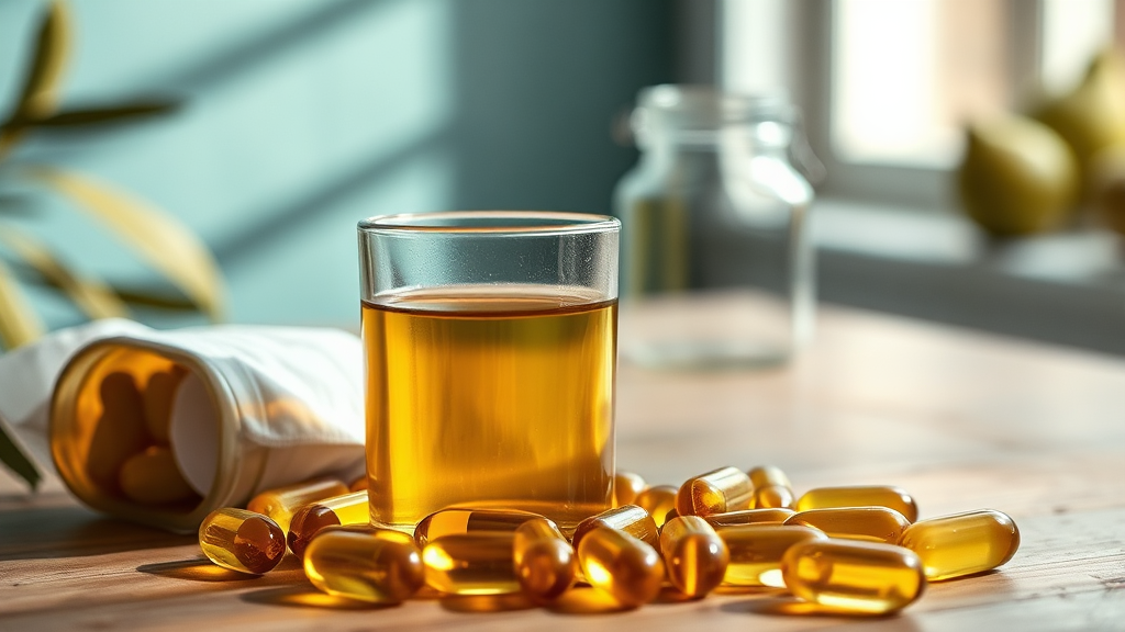 올리브오일 캡슐, 섭취 방법과 효과적인 활용법 (realistic 스타일)