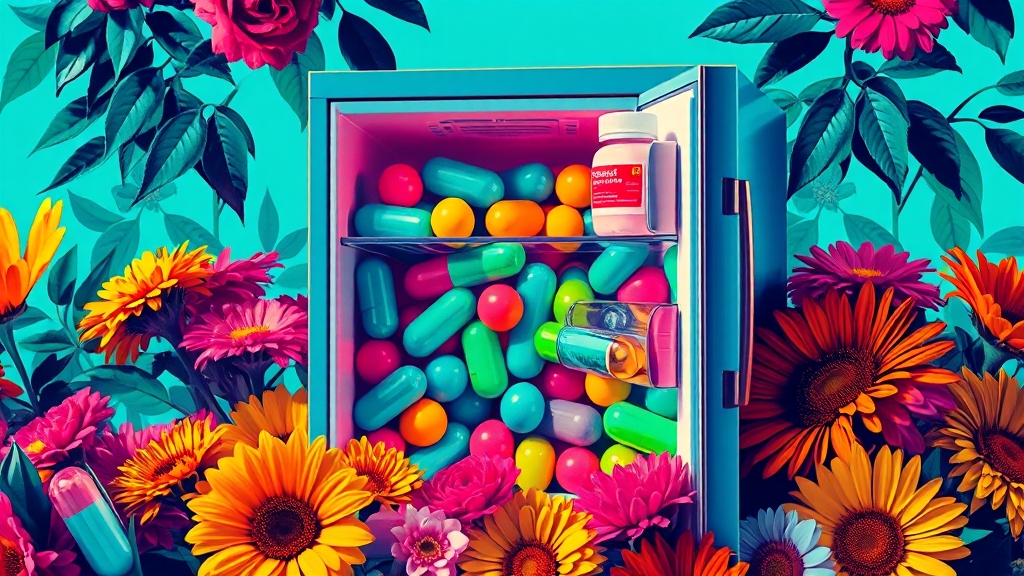 유산균, 왜 보관이 중요할까? (popart 스타일)