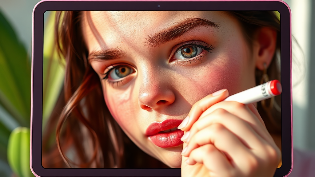 디스플레이 및 카메라 (realistic 스타일)