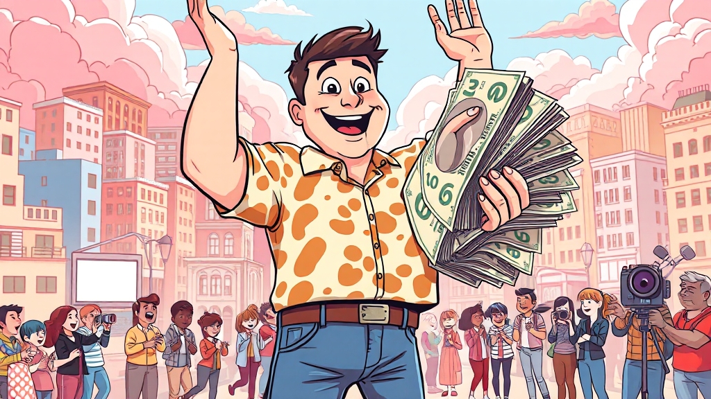 로또 등수별 세금 계산법 (1등, 2등, 3등) (cartoon 스타일)