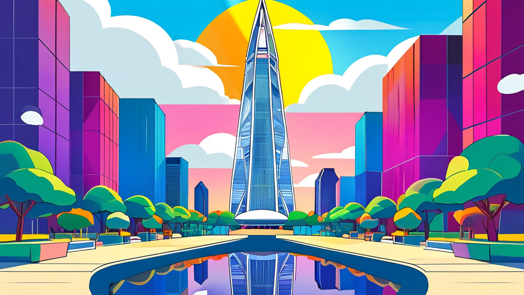통신사 제휴부터 카드 할인까지, 롯데타워 전망대 할인 총정리 (cartoon 스타일)