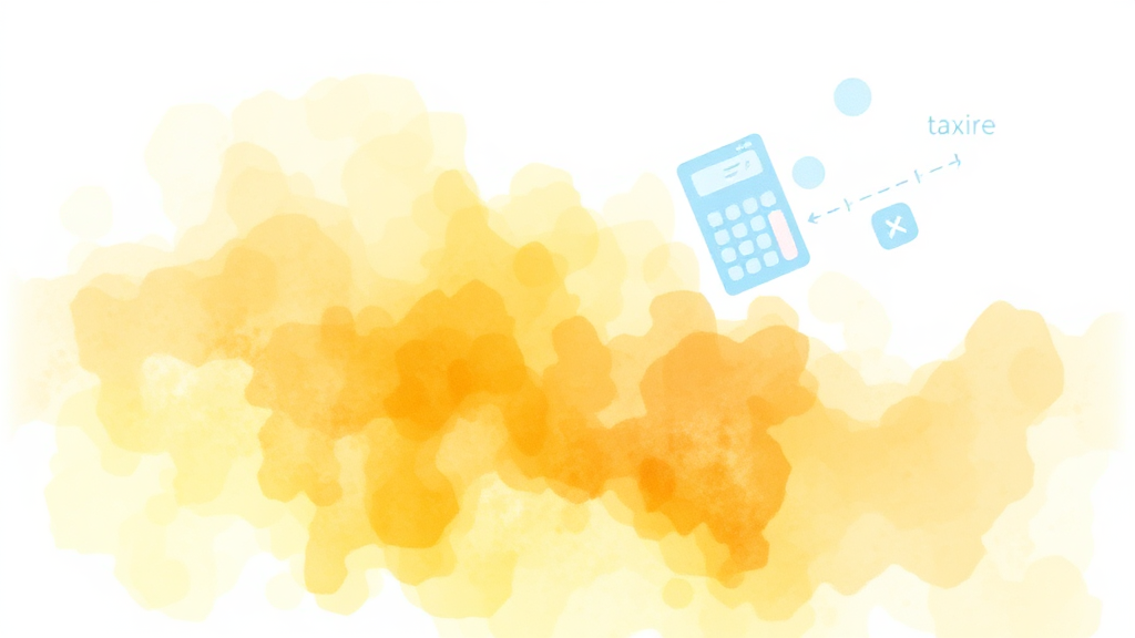 세금 및 법적 고려 사항 (watercolor 스타일)