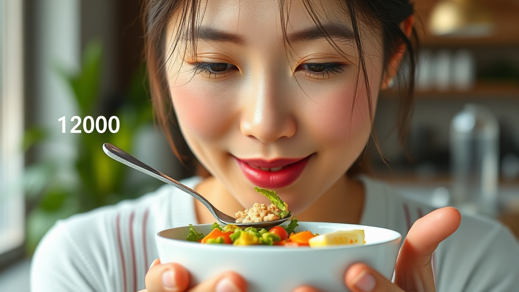 건강한 식단 관리: 홍현희의 식사법 분석 (realistic 스타일)