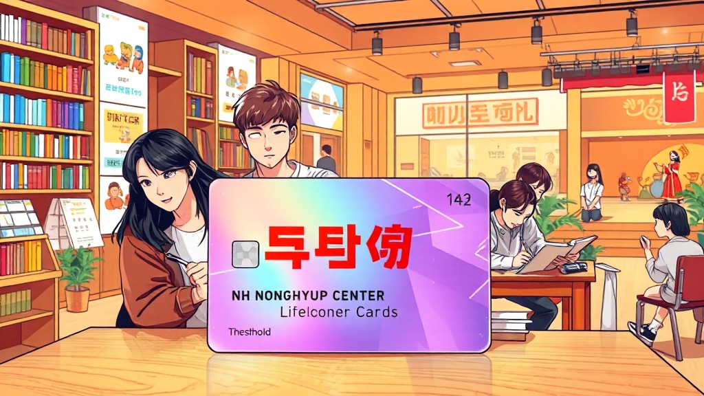 바우처 카드 사용 가이드 (illustration 스타일)