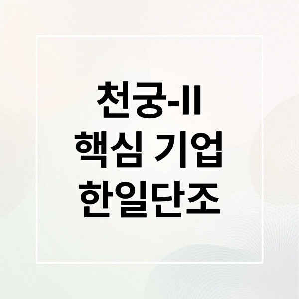 천궁-II
핵심 기업
한일단조 (한일단조 천궁 탄두구조체)
