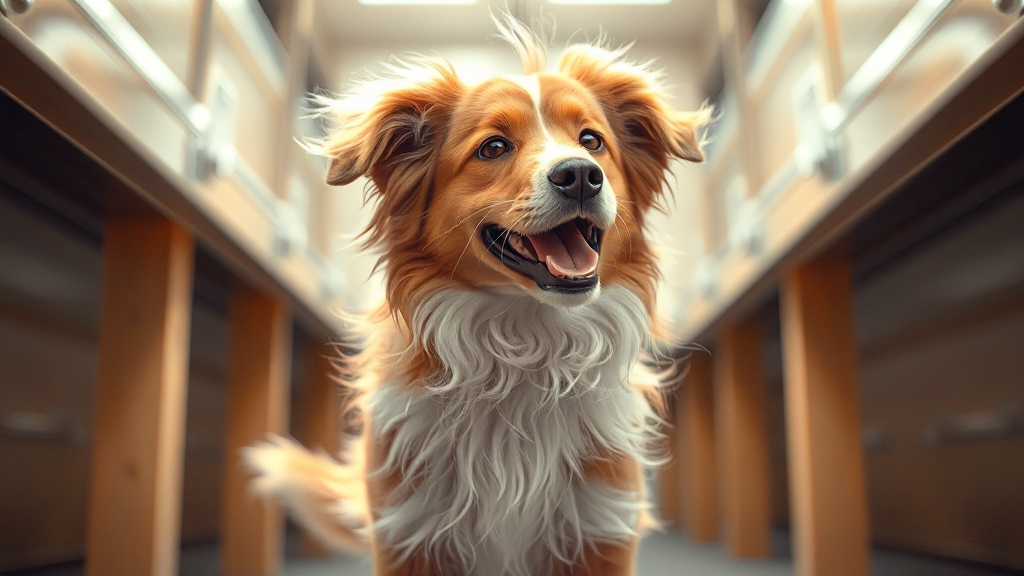 펫 가전: 스마트하게 털 관리! (realistic 스타일)