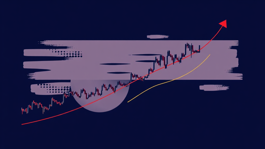 지지선과 저항선, 그리고 추세 분석의 중요성 (illustration 스타일)