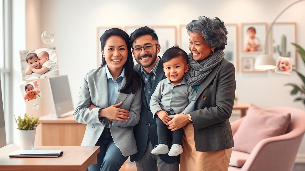 육아와 직장, 두 마리 토끼를 잡으세요! (watercolor 스타일)