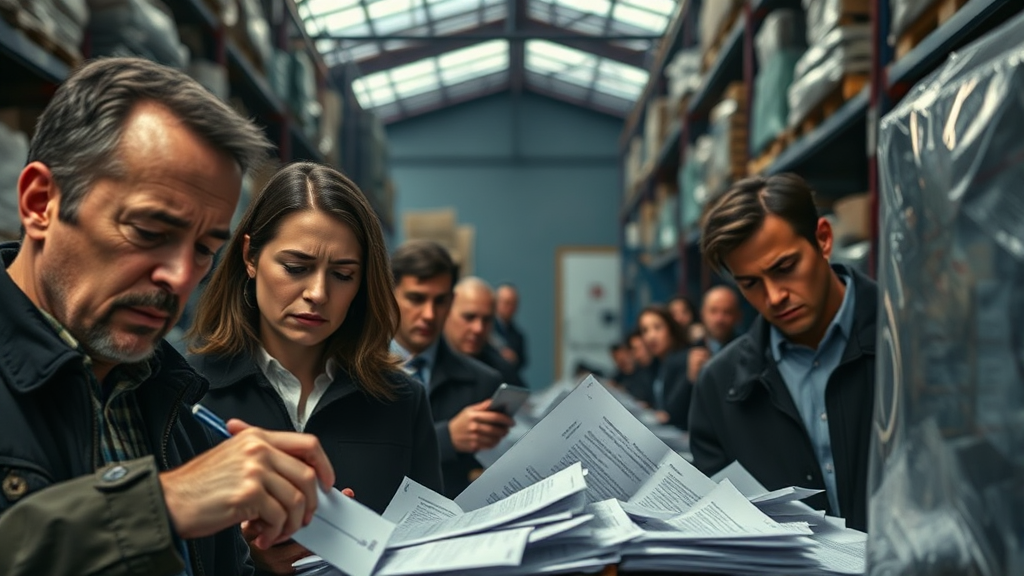 인력 감소 원인: 근무 환경의 어려움 (realistic 스타일)