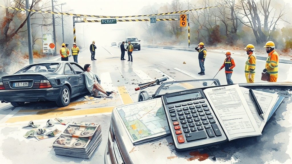 자동차사고 보상이란? (watercolor 스타일)