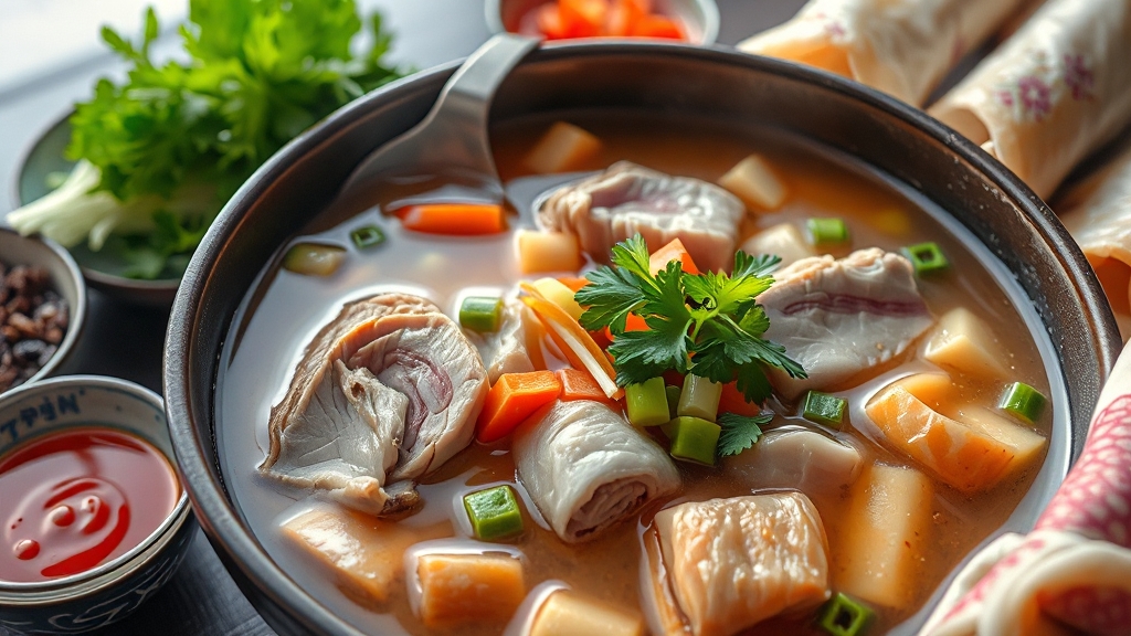 샤브샤브 맛있게 즐기기 (realistic 스타일)