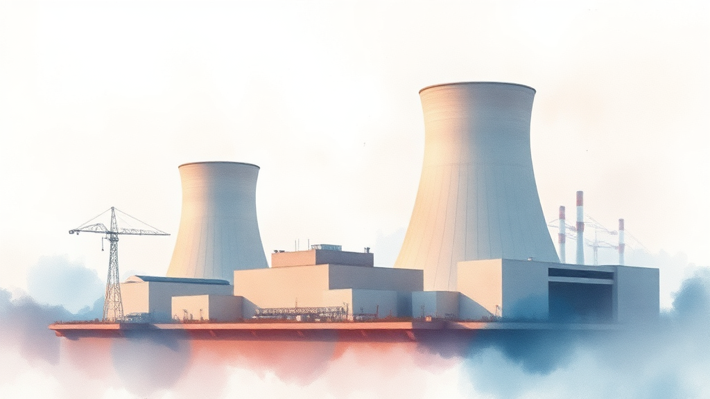 경쟁사 및 시장 동향: 한전기술의 위치는? (watercolor 스타일)