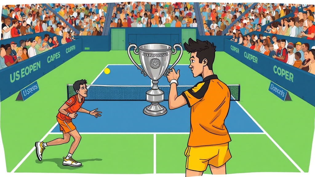 2025 US 오픈 전망 (cartoon 스타일)